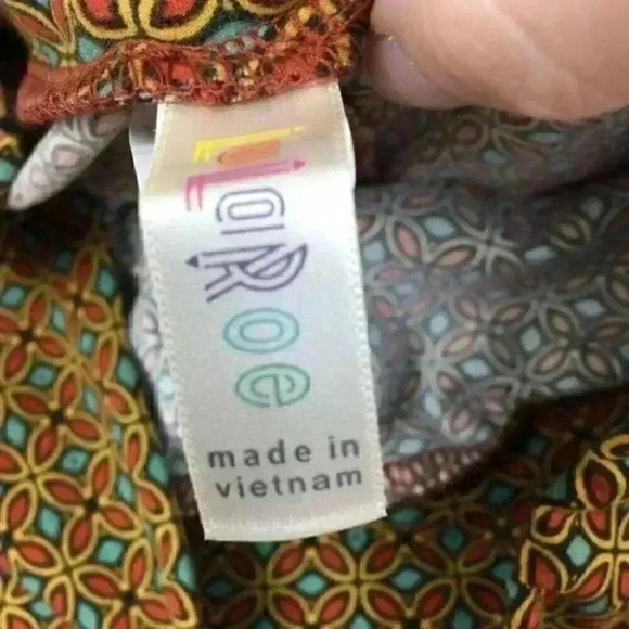 New Lularoe One Size OS leggings Floral 2-12 - Picture 5 of 7